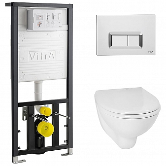 Инсталляция Vitra с подвесным унитазом Vitra Arkitekt 9005B003-7211