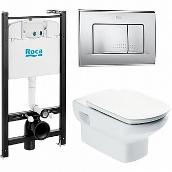 Инсталляция Roca с подвесным унитазом Roca Dama Senso 893104090