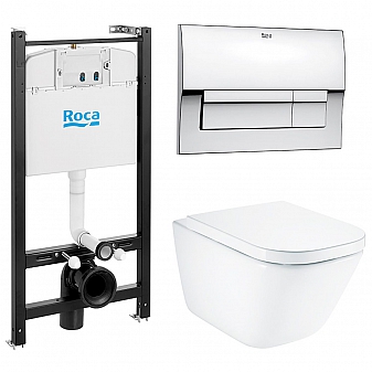 Инсталляция Roca с подвесным унитазом Roca The Gap 893104100