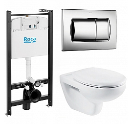 Инсталляция Roca с подвесным унитазом Roca Victoria 893100000