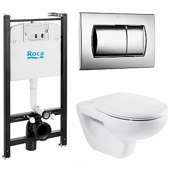 Инсталляция Roca с подвесным унитазом Roca Victoria 893100000