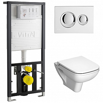 Инсталляция Vitra с подвесным унитазом Vitra S20 9004B003-7204
