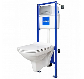 Инсталляция Cersanit с подвесным унитазом Cersanit Carina New Clean On SET-CARC/LPRO/S-DL/Cm