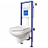 Инсталляция Cersanit с подвесным унитазом Cersanit City New Clean On SET-CITYC/LPRO/S-DL/WG