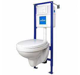 Инсталляция Cersanit с подвесным унитазом Cersanit Delfi SET-DEL/Vec/TPL/L10Bi
