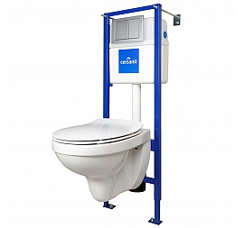 Инсталляция Cersanit с подвесным унитазом Cersanit Delfi SET-DEL/Vec/S-DL/Cm