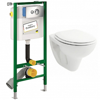 Инсталляция Viega 713386 с подвесным унитазом Gala Pluto-N 9001501