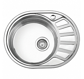 Мойка кухонная Ledeme L65745-L 57 см декор
