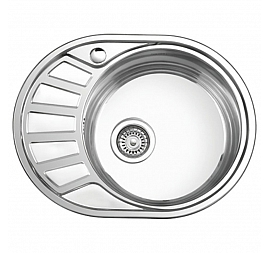 Мойка кухонная Ledeme L65745-R 57 см декор