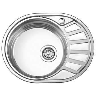 Мойка кухонная Ledeme L65745-6L 57 см декор
