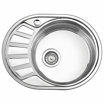 Мойка кухонная Ledeme L65745-6R 57 см декор