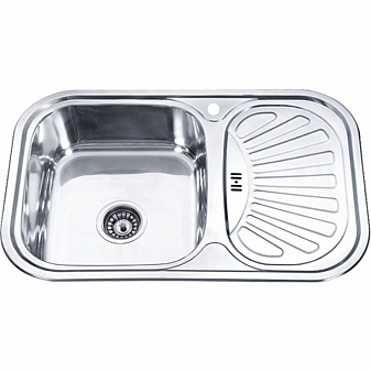 Мойка кухонная Ledeme L67549-L 75 см декор