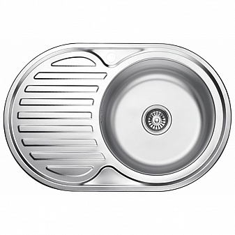 Мойка кухонная Ledeme L67750-6R 77 см декор