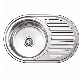 Мойка кухонная Ledeme L87750-L 77 см полированная