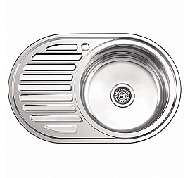 Мойка кухонная Ledeme L87750-R 77 см полированная