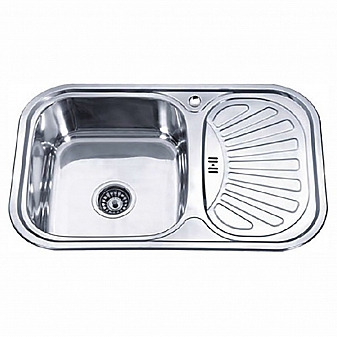 Мойка кухонная Ledeme L97549-L 75 см полированная