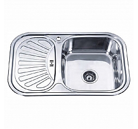 Мойка кухонная Ledeme L97549-R 75 см полированная