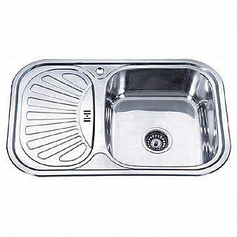 Мойка кухонная Ledeme L97549-R 75 см полированная