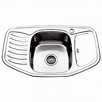 Мойка кухонная Ledeme L97851 78 см полированная