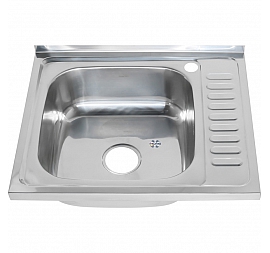 Мойка кухонная Melana MLN-6050 L 60 см 0.6 мм накладная