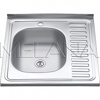 Мойка кухонная Melana MLN-6060 L 60 см 0.4 мм накладная