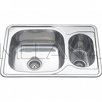 Мойка кухонная Melana MLN-7050-S L 70 см 0.6 мм врезная