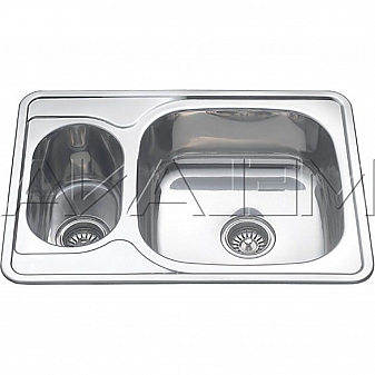 Мойка кухонная Melana MLN-7050-S R 70 см 0.6 мм врезная