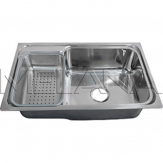 Мойка кухонная Melana MLN-7245B 72 см 0.8 мм врезная