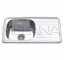 Мойка кухонная Melana MLN-7643 76 см 1 мм врезная