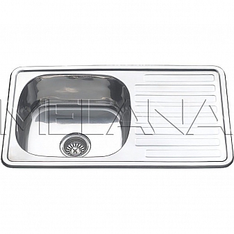 Мойка кухонная Melana MLN-7643 76 см 1 мм врезная