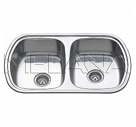 Мойка кухонная Melana MLN-8049-S 80 см 0.8 мм врезная