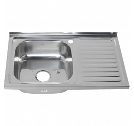 Мойка кухонная Melana MLN-8050 L 80 см 0.8 мм накладная