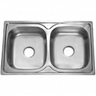 Мойка кухонная Melana MLN-V8050S 80 см 0.8 мм врезная