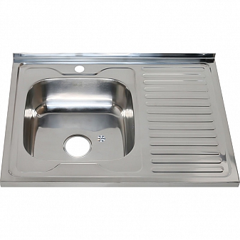 Мойка кухонная Melana MLN-8060 L 80 см 0.6 мм накладная
