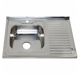 Мойка кухонная Melana MLN-8060 L 80 см 0.8 мм накладная