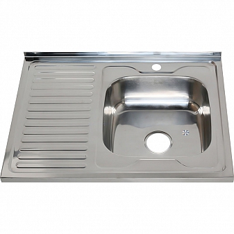 Мойка кухонная Melana MLN-8060 R 80 см 0.8 мм накладная