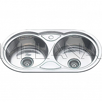 Мойка кухонная Melana MLN-8545-S 85 см 0.6 мм врезная