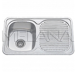 Мойка кухонная Melana MLN-8650 86 см 0.6 мм врезная