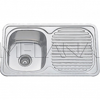 Мойка кухонная Melana MLN-8650 86 см 0.6 мм врезная