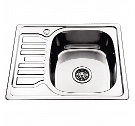 Мойка кухонная Ledeme L65848-R 58 см декор