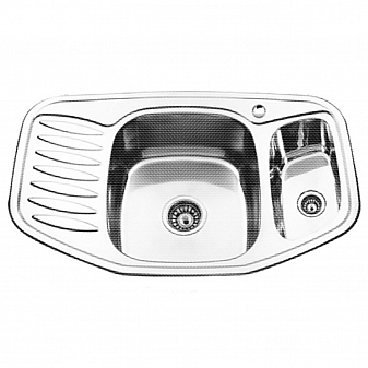 Мойка кухонная Ledeme L67851В 78 см декор