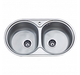 Мойка кухонная Ledeme L87944В 79 см полированная