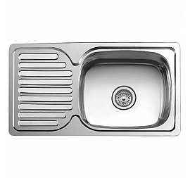 Мойка кухонная Ledeme L97642 76 см полированная