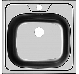 Мойка кухонная Ukinox Классика CL*480.480 GT6K 48 см полированная