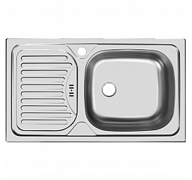 Мойка кухонная Ukinox Классика CL*760.435 GW6K R 76 см матовая