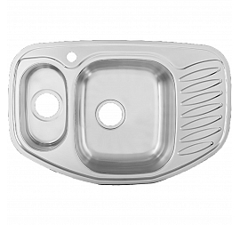 Мойка кухонная Ukinox Комфорт CO*776.507 15 GT8K 78 см полированная