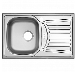Мойка кухонная Ukinox Комфорт CO*780.480 GW8K L 78 см полированная