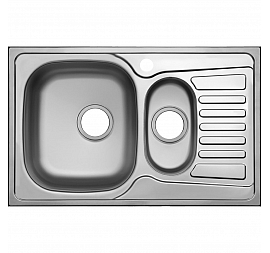 Мойка кухонная Ukinox Комфорт CO*780.480 15 GT8K L 78 см полированная