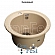 Мойка кухонная GranFest GF-R450 45 см бежевая