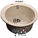Мойка кухонная GranFest GF-R480 48 см бежевая